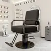 Silla de Peluquería para Celebridades de Internet, Silla Ajustable de Acero Inoxidable, Elegante Silla para Permanente y Tinte de Peluquería, Taburete para Corte de Cabello de Hombre