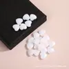 Color Macarrón Acrílico Colorido Agujero Recto Corazón Facetado Cuentas Hecho a Mano DIY Cadena para Teléfono Móvil Material para Collar