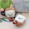 Jelycat Estilo Ajo Verdura Peluche Pan Colgante Llavero Muñeca Linda