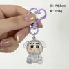 Mascote do Ano do Cavalo Pingente Chaveiro Urso Shin-Chan com Glitter Transparente Presente de Ano Novo