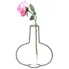 Alambre de Hierro Escandinavo Flores Secas Soporte para Arreglos Florales Jarrón de Metal Adorno Creativo de Escritorio Soporte para Jarrón Móvil Artesanías de Alambre de Hierro