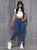 Jeans de Mezclilla Ajustados Transfronterizos para Mujer, Estilo Simple Europeo y Americano, Azul Oscuro, Tiro Bajo, Pantalones Skinny, Todas las Temporadas, 2026 Amazon