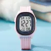 China TPU Modelo Nuevo Reloj para Estudiantes Reloj Impermeable para Nadar Cuadrado Multifunción Deportivo Electrónico Reloj Venta al por Mayor