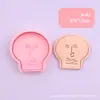 Molde de impresión de serie de emojis, patrones de emojis divertidos, varios diseños, molde 3D para galletas, diversión con arcilla de simulación DIY