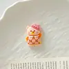 Falda Cuadros Linda Conejo Dibujo Animado Hecho a Mano DIY Accesorios Pegamento Crema Resina Piezas Pequeñas Zapato de Madera Hebilla Kit de Materiales
