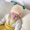 Gorro de bebé de invierno, bonito gorro de lana para recién nacidos, gorro de punto cálido para otoño e invierno para niños y niñas recién nacidos.