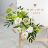 Celebración de Boda Banquete de Compromiso Letrero de Bienvenida Tablero KT Decoración Floral Artificial Arreglo de Flores Artificiales Ceremonia de Entrega Ambiente