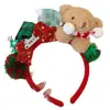 Estilo Dulce Navideño Gorro de Fiesta Oso Diadema Navideña Accesorios para Vestido Navideño Tocado de Regalo Accesorios para el Cabello