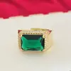 Anel de Ouro Areia Vietnamita Anel Masculino para Atrair Riqueza e Fortuna, Dragão e Dominador Anel Ajustável Banhado a Ouro de Latão