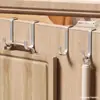 Gancho pesado de acero inoxidable con forma de S doble, sin perforaciones, fuerte capacidad de carga, multifuncional para puerta de gabinete, estante de almacenamiento avanzado