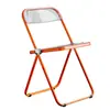 Estilo Industrial Mesa de Acero Inoxidable Mesa Redonda Pequeña Celebridad de Internet Tienda de Té con Leche Mesa y Sillas Transparentes Combinación de Conjunto Cafetería Silla Plegable
