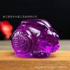 Artesanías de Cristal Adornos de Conejo Esmaltado Coloridos Regalos de los Doce Signos del Zodíaco Decoración Esmaltada para Sala de Estar del Hogar Conejo de la Suerte