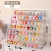 Suporte de Exibição Fofo Multicamadas Caixa de Armazenamento de Figuras de Caixa Surpresa Suporte Acrílico Transparente Rack de Exibição de Brinquedos Atacado