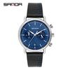 Sanda Reloj de Cuarzo para Hombre con Cronógrafo de Cinturón de Moda Nueva Personalidad Creativa Reloj de Pulsera para Hombre 1033 Cinturón