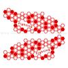 Explosiones de comercio exterior pegatinas de panal para coche flor de tracción pegatinas para motocicleta forma de celosía hexagonal decoración creativa universal para coche personalidad