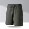 Shorts de Trabalho de Seda Gelada Novos para Homens e Mulheres de Verão com Vários Bolsos de Cinco Pontos para Esportes Funcionais ao Ar Livre, Montanhismo, Fitness e Lazer