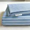 Lençol de Algodão Cru Espesso de Tecido Grosso Peça Única para Uso Doméstico, Casal, Lavável à Máquina, Lençol de Três Peças para Dormitório de Estudante Amigo da Pele