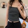 Camisola cálida nueva de lijado para otoño e invierno, para mujer, con almohadilla en el pecho por dentro y por fuera, para usar fina, espalda bonita, camiseta interior cálida