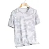 Camiseta Deportiva Casual de Malla Fina de Verano de Secado Rápido para Correr, Talla Grande, Transpirable, Seda de Hielo, Manga Corta, Holgada para Hombre