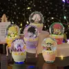 Caja Ciega de Bola de Cristal Diaria de Ninja de Dibujos Animados Regalo de Cumpleaños para Niños Muñeca de Mano Decoración de Escritorio para Estudiantes Adornos