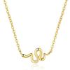 Collar de Serpiente de Plata Esterlina 925, Cadena de Clavícula Moderna y Única, Diseño Nicho de Lujo Ligero, Colgante de Serpiente del Zodíaco para el Año de Nacimiento