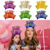 Faixa de Ano Novo Feliz Transfronteiriça Suprimentos para Festa de Natal Decoração de Atmosfera happynewyear Papel Colorido Adereço de Cabeça