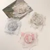 Fada da Vida de Início de Primavera Renda Gaze Rolo Flor Rosa DIY Viagem Menina Corda de Cabelo Corsage Acessórios de Roupa