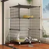 Gaiola para gato casa interna sem cobertura gato especial Villa apartamento pequeno duas camadas dupla camada gato gaiola vazia casa de gato casa de gato