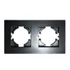 Enchufe de pared conmutador concatemer panel de PC negro mate enchufe de interruptor de combinación libre europeo francés