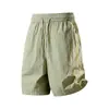 2026 Transmisión en Vivo de Datos Diseño de Bloques de Color Dopamina Verano Nuevo Moda Casual Pantalones Cortos para Hombre Transpirables Protección Solar Cinco