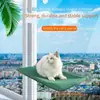 Percha de Ventana para Gato y Hamaca de Ventana para Gato, Cuatro Ventosas están Conectadas a la Cuerda, Hamaca Montada Segura y que Ahorra Espacio que se Puede Usar en Ventanas.