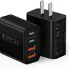 Cargador USB C de 40W 2A2C pd qc Carga Rápida AACC4 Puertos Carga Rápida Protocolo Totalmente Compatible Carga Rápida