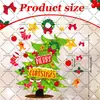 Pegatinas Magnéticas para Coche de Navidad Juego de Pegatinas Magnéticas Impermeables y Resistentes al Sol Puerta de Garaje Metálica Refrigerador Ventana Pegatinas de Decoración Festiva