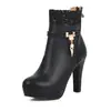 Nuevos zapatos de mujer de comercio exterior, botas de talla grande, nuevas botas de mujer 2026, zapatos de mujer de tacón alto grueso, disponibles en AliExpress