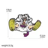 Mercancía de Anime Broches de One Piece: Luffy Sombrero de Paja, Zoro, Ace, Insignias de Barco Pirata