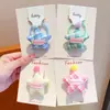 Goma para el pelo tipo moño de bebé con cuadros de estrella de cinco puntas estilo coreano, Cuerda para el pelo a cuadros linda para niñas, Accesorio para el pelo que no daña el cabello