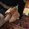 Zapatos de Algodón Gruesos Cálidos Estilo Retro Nuevo Invierno para Niños Mayores, Botas de Nieve de Moda para Niñas, Uso Bidireccional