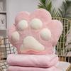 Almohada de Coche con Forma de Garra de Gato Manta de Doble Uso Almohada para Siesta en la Oficina Gadget Práctico Manta para Aire Acondicionado Cojín de Siesta Tres en Uno