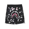 Transfronterizos Nuevos de Moda Japonesa Cabeza de Tiburón BAPE Impresión Digital 3D Casual Cortos de Moda Pantalones Casuales de Playa