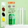 Frasco de plástico sellado de grado alimenticio, frasco transparente de PET para frutos secos y té de flores, botella de plástico de boca ancha y gran diámetro