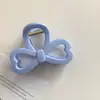 Pinza de Sujeción para el Cabello con Lazo Color Caramelo Primavera y Verano 2025 para la Parte Trasera de la Cabeza de Mujer Pinza de Tiburón Azul Medio para el Cabello de Niña