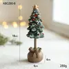 Resina Transfronteriza Escritorio Árbol de Nieve Verde Árbol de Navidad Adornos Pequeños Mini Decoración Festiva Arreglo Venta al por Mayor