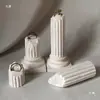 Suporte Criativo Europeu Retrô de Gesso Desgastado Coluna Romana Quebrada Suporte de Exibição de Anéis Bandeja de Armazenamento Suporte de Adereço para Vitrine