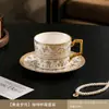 Conjunto de Presente Prático de Cerâmica para Café com Pires, Caneca de Chá da Tarde Personalizada, Sensação de Luxo Leve e de Alta Qualidade, Presente Festivo