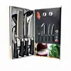 Venda Quente Transfronteiriça 238A Conjunto de Seis Peças de Facas Padrão Onda Negra Padrão Gravata Facas Antiaderentes Para Cortar Carne Utensílios de Cozinha Conjunto