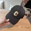 Gorra de Béisbol Circunferencia de Cabeza Grande Parte Superior Dura Extra Ensanchada Estilo Coreano Marca de Moda Verano Femenina Letra C Bordada Color Brillante Gorra Versátil Estilo Coreano