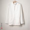 Outono e inverno de 2024 novo estilo chinês masculino algodão linho jacquard jovem tendência retrô manga longa camisa terno Tang para homens