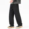 Calça Masculina de Bainha Curva Estilo Novo Primavera e Verão, Calça Casual Confortável Solta de Lyocell Tencel, Calça Versátil da Moda Jovem para Homens