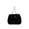 2023 Outono e Inverno Nova Bolsa de Pelúcia Moda Feminina Bolsa de Mão de Pele de Raposa Sintética Estilo Coreano Moderna Corrente Transversal Bolsa Mao Mao
