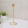 Candelabro de hierro con adornos largos para velas, accesorio decorativo romántico para cenas a la luz de las velas, estilo nórdico, venta al por mayor